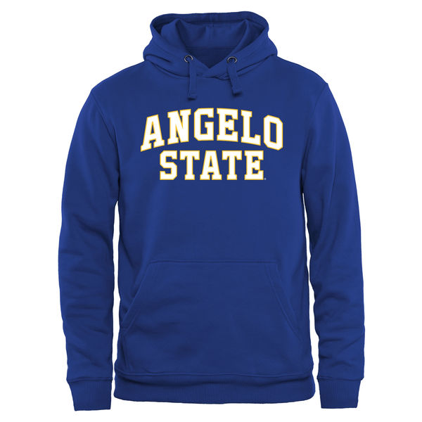 Men NCAA Angelo State Rams Everyday Pullover Hoodie Royal